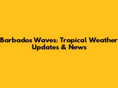 Barbados Waves: Tropical Weather Updates & News