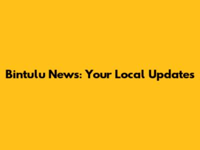 Bintulu News: Your Local Updates
