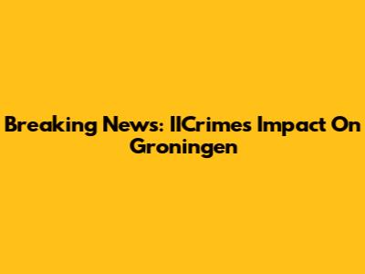 Breaking News: IICrime's Impact On Groningen