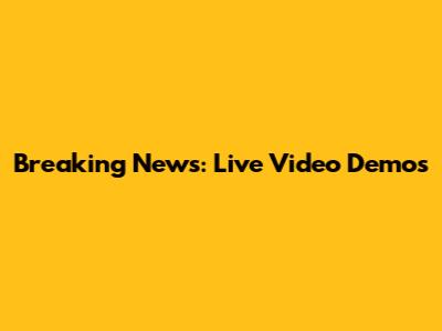 Breaking News: Live Video Demos