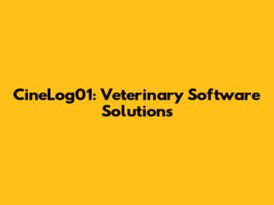 CineLog01: Veterinary Software Solutions