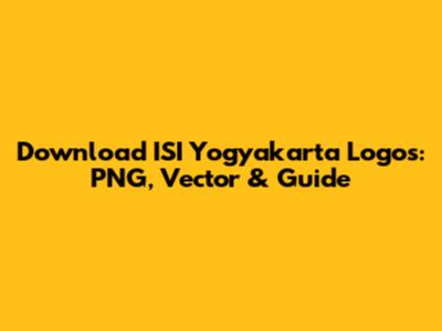 Download ISI Yogyakarta Logos: PNG, Vector & Guide