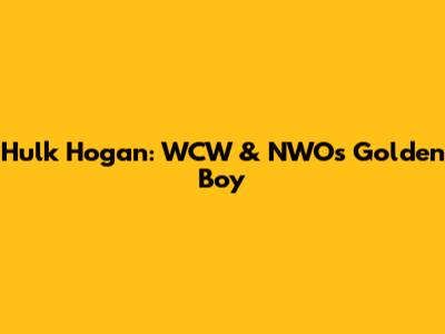 Hulk Hogan: WCW & NWO's Golden Boy