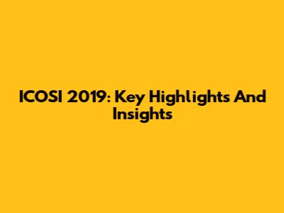 ICOSI 2019: Key Highlights And Insights