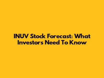 INUV Stock Forecast: What Investors Need To Know