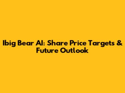 Ibig Bear AI: Share Price Targets & Future Outlook