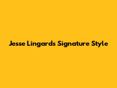 Jesse Lingard's Signature Style