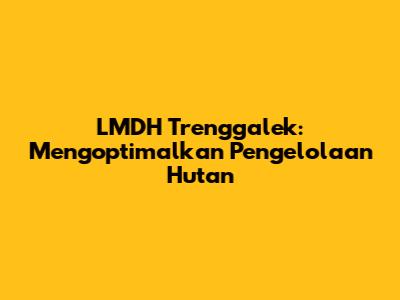 LMDH Trenggalek: Mengoptimalkan Pengelolaan Hutan