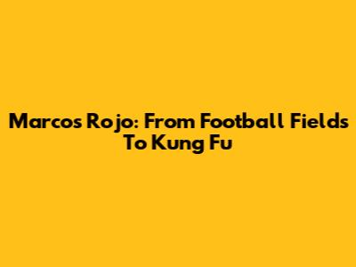 Marcos Rojo: From Football Fields To Kung Fu