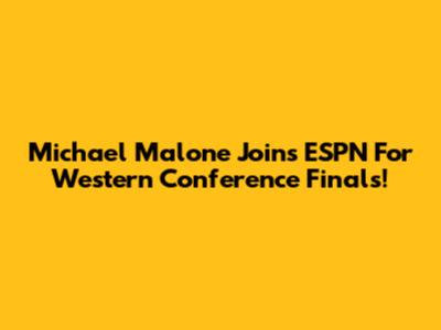 Michael Malone Joins ESPN For Western Conference Finals!