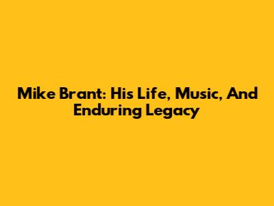 Mike Brant: His Life, Music, And Enduring Legacy