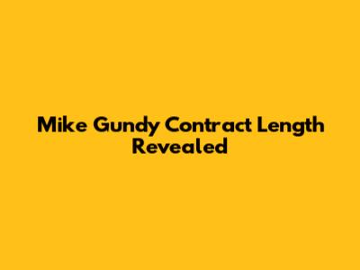 Mike Gundy Contract Length Revealed
