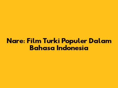 Nare: Film Turki Populer Dalam Bahasa Indonesia