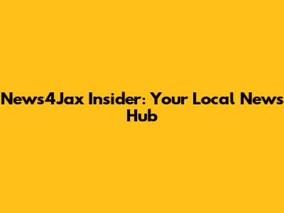 News4Jax Insider: Your Local News Hub