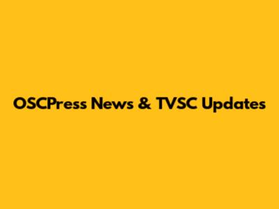 OSCPress News & TVSC Updates