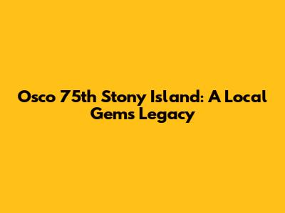 Osco 75th Stony Island: A Local Gem's Legacy