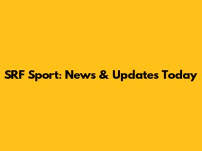 SRF Sport: News & Updates Today