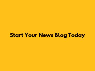 Start Your News Blog Today