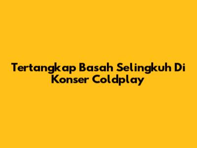 Tertangkap Basah Selingkuh Di Konser Coldplay