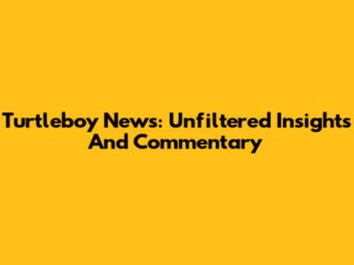 Turtleboy News: Unfiltered Insights And Commentary