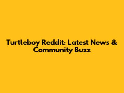 Turtleboy Reddit: Latest News & Community Buzz