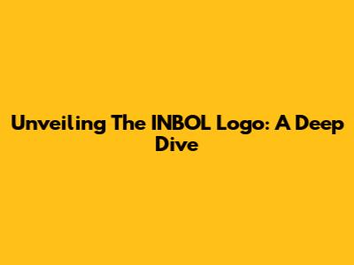 Unveiling The INBOL Logo: A Deep Dive