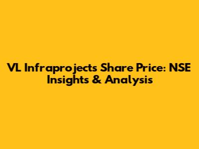 VL Infraprojects Share Price: NSE Insights & Analysis