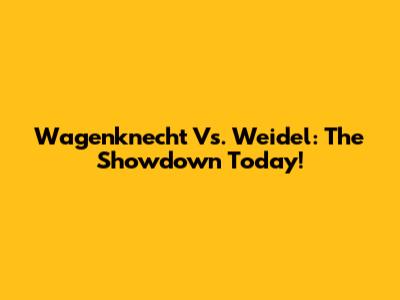 Wagenknecht Vs. Weidel: The Showdown Today!