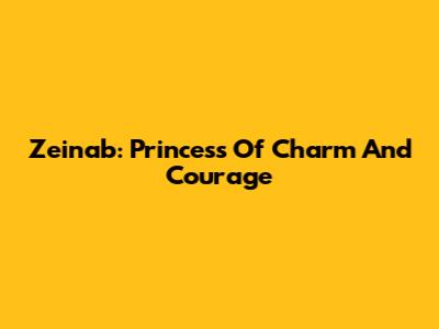 Zeinab: Princess Of Charm And Courage